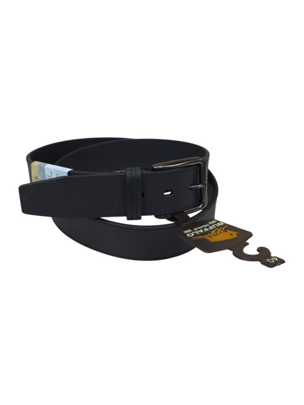 Buffalo Trails Mens Genuine Buffalo Leather Belt Size 40 Durable 1.5" Wide